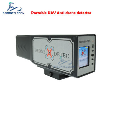 Handheld Drone Signal Detector 1.8 Inch LED 2.4G 5.8G Jarak 2KM Dibangun di Baterai