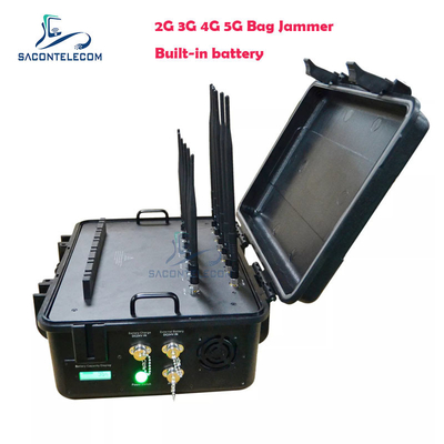 56W Cell Phone Signal Jammer 12 Band VHF UHF RC Signal Jammer CDMA