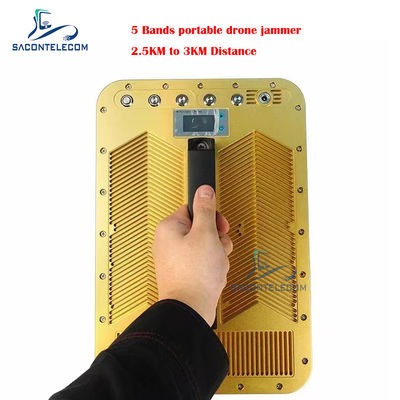 Perisai Arah Drone Signal Jammer Blocker 5 Band 135w 2500 meter