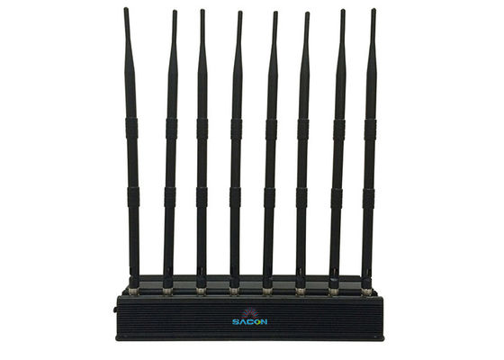 VHF UHF Mobile Phone GPS Jammer dengan Antena Omni Directional dan Daya Keluar 19W