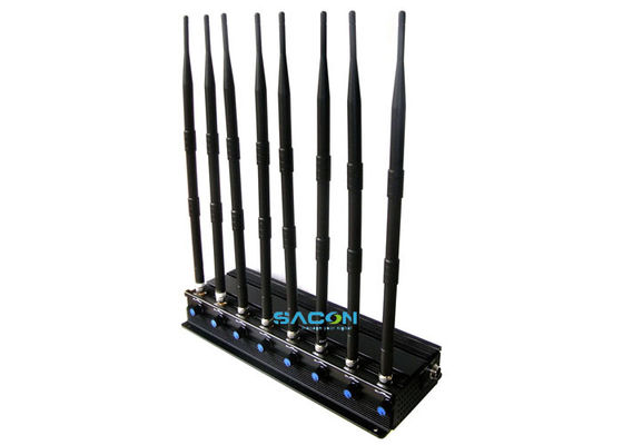 20W Daya Keluaran 2.4G 5.8G Jammer Sinyal dengan 8 Antena Omni-Directional dan Jangkauan Jamming 40m