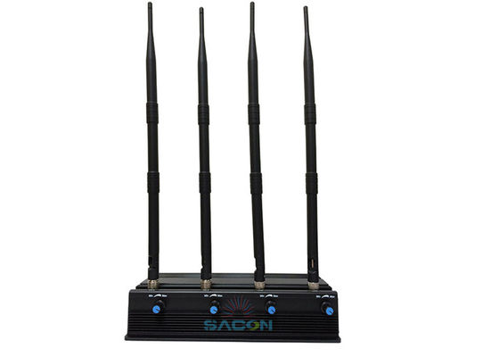 4W Power Wifi Signal Jammer dengan Jangkauan 10-30m dan Waktu Kerja 24 Jam Mobile Signal Blocker