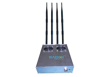 Frekuensi tinggi 4 band Wifi sinyal Blocker Perangkat 50m Jamming Jangka panjang
