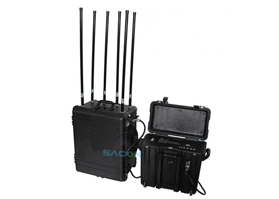 460W Daya Tinggi Bomb Manpack Jammer dengan 6 Band dan Jangkauan Hingga 1000m