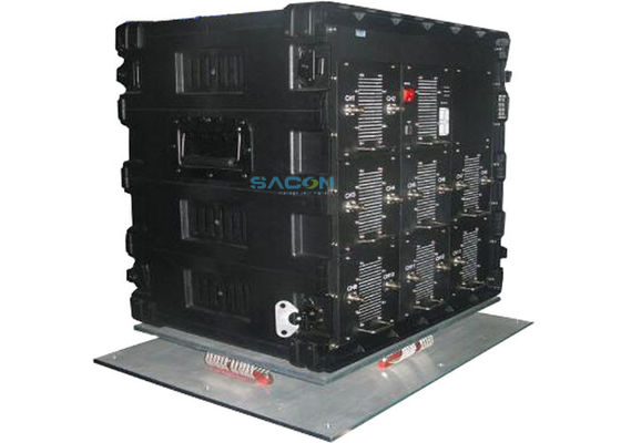 Radius Jaman 500m Daya Output 630W Convoy Bomb Jammer dengan Teknologi DDS untuk Perlindungan RCIED