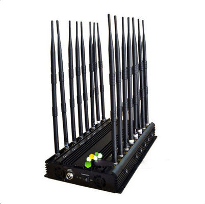 16 Antenna Daya Disesuaikan Kendaraan Dipasang Lojack Jaringan Seluler Blocker Signal Jammer dengan Garansi 1 Tahun