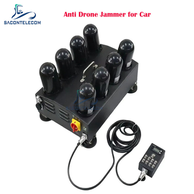 8 Saluran 400w Anti Drone Signal Jammer 1.5G 2.4G 5.8G 5.2G FPV Drone Jammer Untuk Mobil
