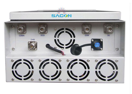 800W Daya Tinggi 8 Saluran Jammer Sinyal Tahan Air Jammer Ponsel untuk Penjara