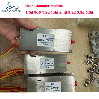 Modul Jammer Drone Anti Drone 30W 1.4G Modul Jammer RF dengan Frekuensi yang Dapat Disesuaikan untuk Interferensi UAV