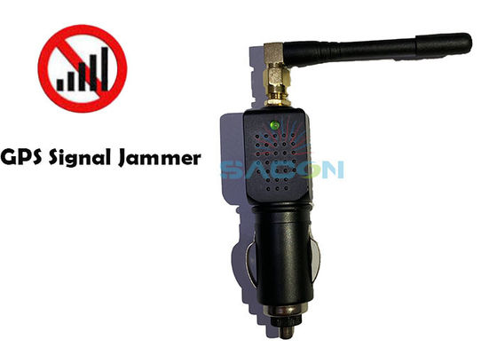 100mA Mobil Anti-Tracking GPS Jammer Blocker dengan 90x25mm Ukuran dan 12V / 24V Power Supply