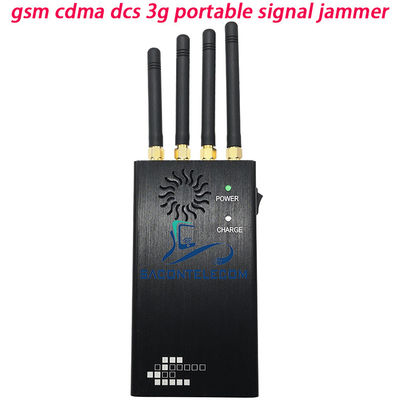 2W Portable Signal Jammer dengan 15m Range Blocks 2G 3G 4G Sinyal Ponsel