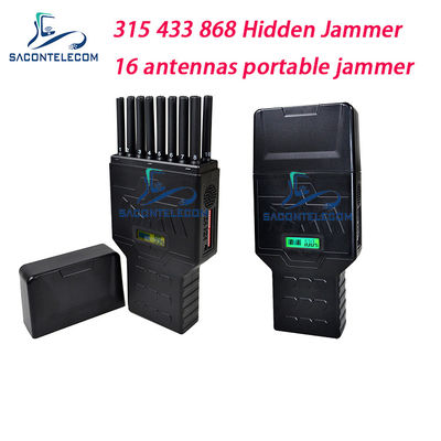 16 Antena 12000mAh 12W Jammer Sinyal Portabel untuk Pemblokiran 2G 3G 4G 5G GPS WiFi