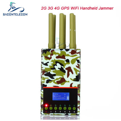 6 Antenna GPS Locker Telepon Seluler Jammer 20m Kamuflase