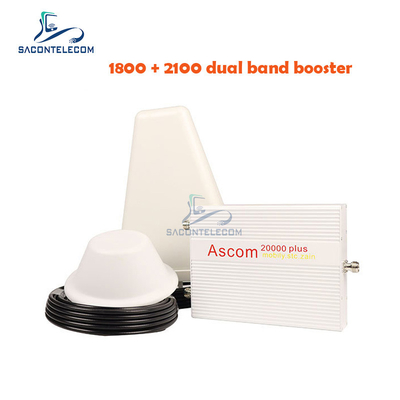 1800mhz 2100mhz Amplifier Dual Band AGC B1 B3 Ascom 8000sqm