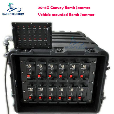 20-6Ghz 550w 11 Bands Kendaraan Konvoi Bom Jammer DDS Konvoi Jamming System