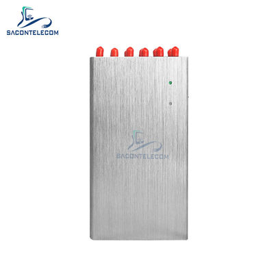 12 Pita 20W Jammer Sinyal Genggam dengan Radius 20m untuk 2G 3G 4G 5G WiFi GPS Lojack VHF UHF