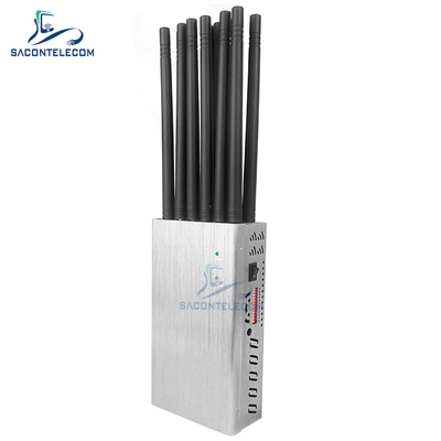12 Saluran 20w 2 Jam Kerja Portable WiFi Jammer Untuk Ponsel GPS