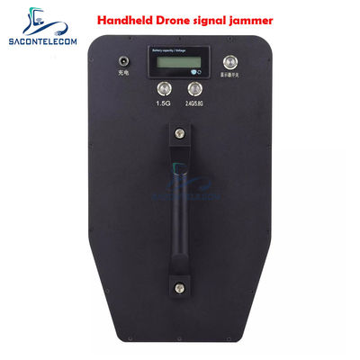 70w Power UAV Signal Jammer Dibangun Di Antenna 800m Portable Drone Frekuensi Scrambler