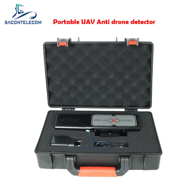 Handheld Drone Signal Detector 1.8 Inch LED 2.4G 5.8G Jarak 2KM Dibangun di Baterai