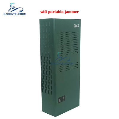 Portable WiFi Signal Jammer Blocker dengan 3 Saluran (2.4G, 5.2G, 5.8G) dan Jangkauan 10-15m