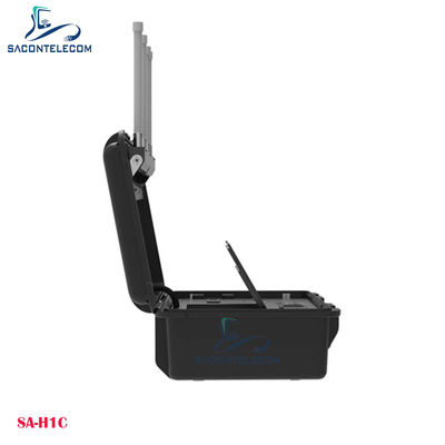 Detektor drone UAV koper portabel DJI FPV WiFi DIY deteksi drone hingga 10km Jarak