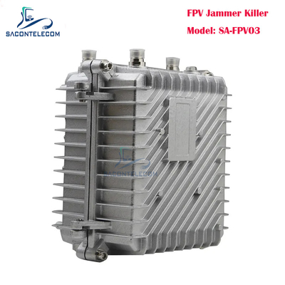 3 Band UAV Frekuensi Drone Signal Jammer 150w Mobil FPV Anti Drone Jammer