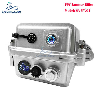Handheld 50W High Power Portable Drone Jammer dengan 2.4G FPV Signal Blocking
