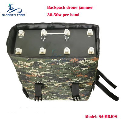 8 band 400w Power Man paket Drone Signal Jammer kotak logam ransel UAV drone jammer