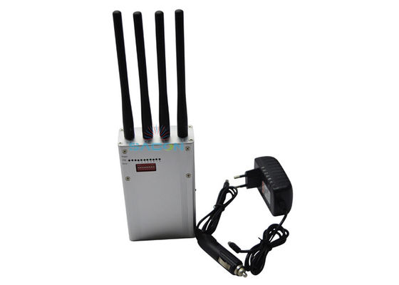Jammer Sinyal Digital Portable Profesional dengan Daya Keluar 6,5W 4 Antenna dan Jamming Range 30m