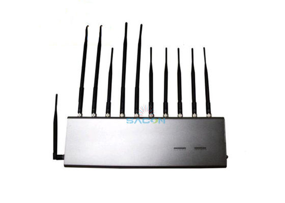 11 Antena 22W High Power RF Signal Jammer dengan Jangkauan Jamming 25m untuk Sekolah dan Ruang Konferensi