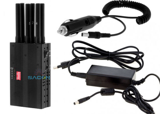 Perangkat Peredam Sinyal Genggam Ringan dengan Daya Output 3W dan Baterai 7.4V/4700mAh untuk Penggunaan Portabel