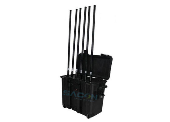 220w High Power Drone Signal Jammer 2 jam bekerja dengan remote control