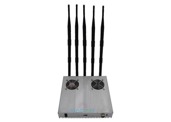 12 Watt WiFi GPS Phone Jammer dengan Jangkauan 40m untuk Operasi Berkelanjutan di Penjara