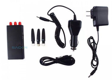 5m Range Portable GPS Signal Jammer 3 Omni Antenna dengan Daya 700mA