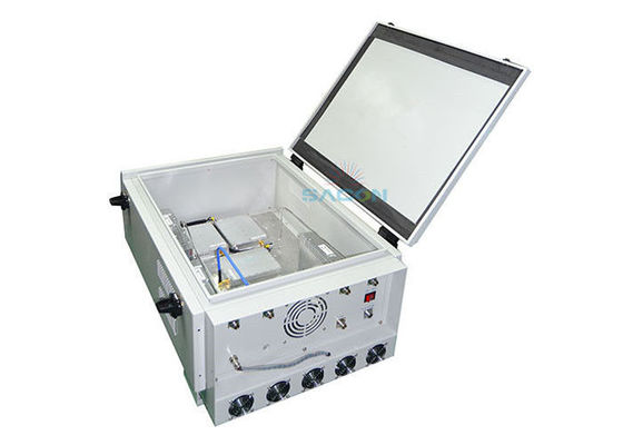 VHF UHF Kendaraan dipasang Jammer 6 Band 350w Daya Tinggi Untuk Polisi