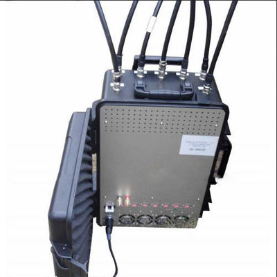 7 Band Portable Konvoi Bom Jammer Signal Militer Jammer Bagasi Case 350w