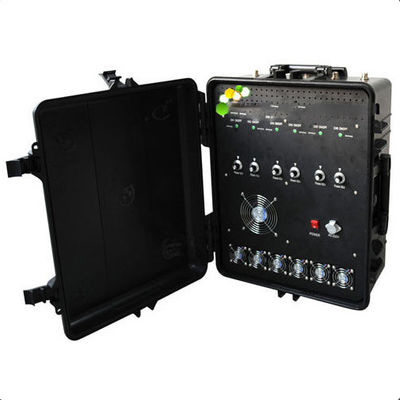 300W High Power 6 Bands Portable Vehicle Mounted Signal Jammer RF Blocker untuk Keamanan