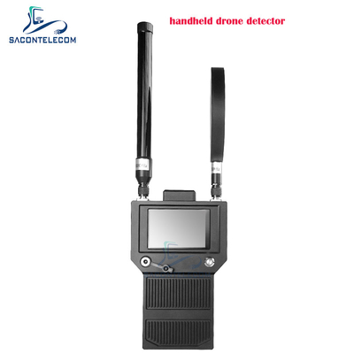 Detektor anti drone portabel 400-6Ghz FPV UAV detektor sinyal genggam hingga 2km
