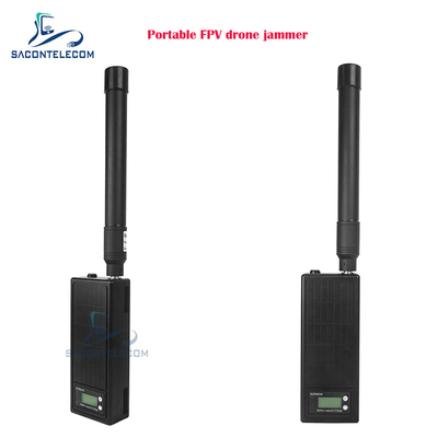 Single Band Portable FPV Drone Signal Jammer 1.5km Range Handheld UAV Anti Drone Jammer
