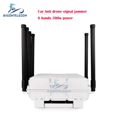300W High Power 6 Channels Vehicle Mounted Anti-Drone Jammer untuk penggunaan mobil