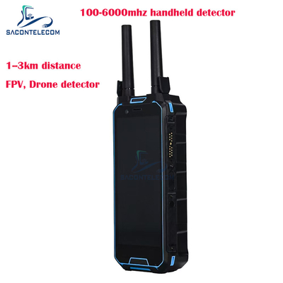 H2L 1.5km Range Genggam Drone Locator 100-6GHz Detektor Drone FPV Portabel