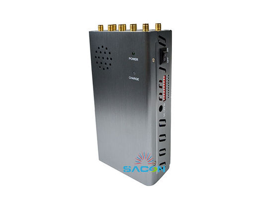 10W High Power Handheld Cell Phone Signal Jammer dengan 10 Antenna dan Jamming Range 30m