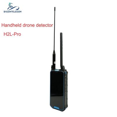 Detektor drone genggam dengan rentang frekuensi 100-6000MHz dan jarak deteksi 3km untuk deteksi FPV