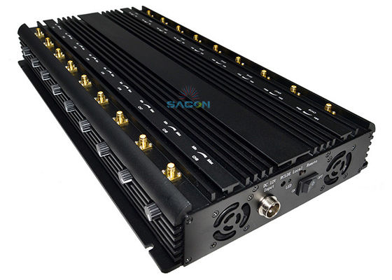 18 Antenna 42W High Power Cell Phone Signal Jammer dengan Jamming Radius 40m