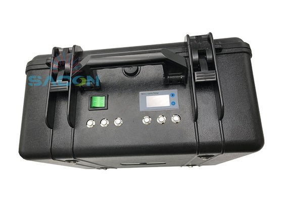 60W GPS Mobile Phone Signal Jammer dengan 6 Antenna dan 2 Jam Baterai Baterai