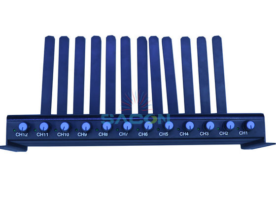 12 Saluran Daya yang Dapat Disesuaikan 5.8G Signal Jammer untuk Pemblokir Ponsel