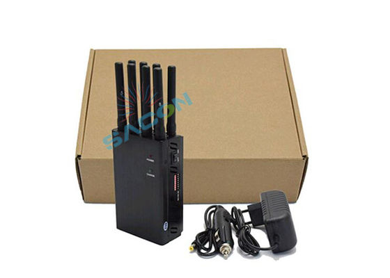 8 Band Portable Mobile Phone Jammer dengan 20m Range dan Band Adjustable untuk GPS WiFi Blocking