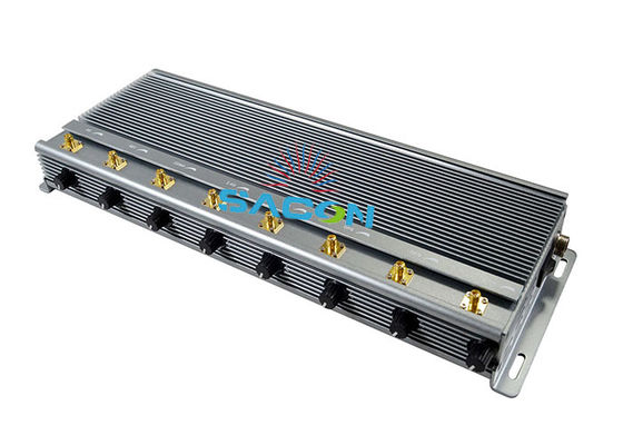 Perangkat Penghambat Sinyal 5G Daya Output 40W dengan Radius Penghambatan 80m dan 3 Kipas Pendingin