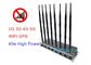 High Power 5G Signal Jammer Blocker 40w 2G 3G 4G 8 Antenna 80 Meter Range