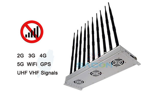 Perangkat Penghalang Sinyal 5G Dalam Ruangan dengan 10 Antena dan Jangkauan Radius 30m untuk Operasi Berkelanjutan 24 Jam